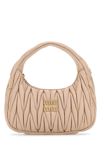 Powder Pink Nappa Leather Handbag - Miu Miu - Modalova