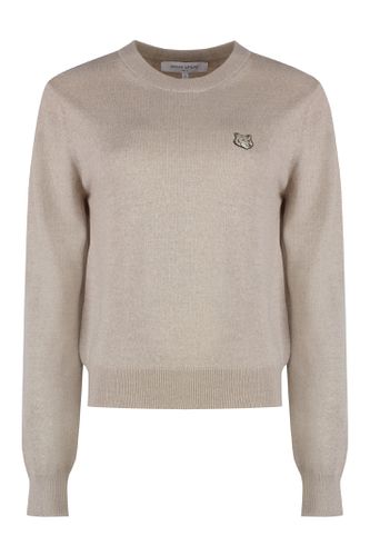 Crew-neck Wool Sweater - Maison Kitsuné - Modalova