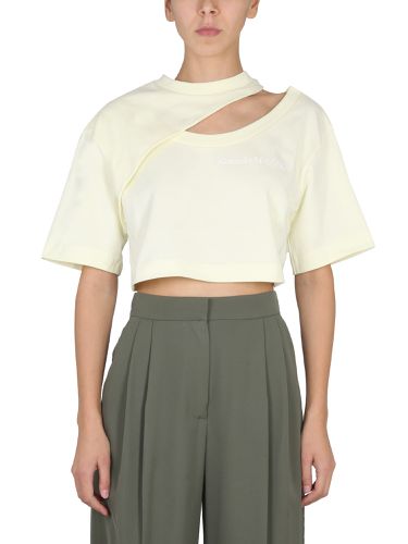 T-shirt With Cut Out Detail - Alexander McQueen - Modalova