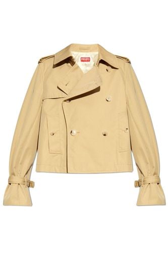 Kenzo Button-up Short Trench Coat - Kenzo - Modalova