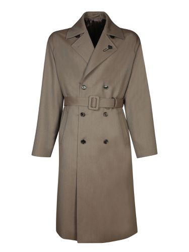 Lardini Beige Wool Trench Coat - Lardini - Modalova