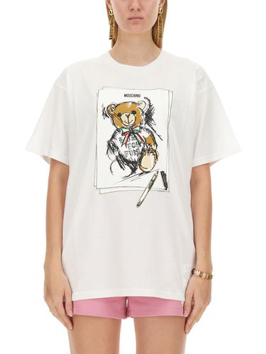 Moschino Logo Print T-shirt - Moschino - Modalova