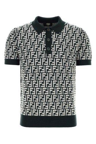 Fendi Embroidered Wool Polo Shirt - Fendi - Modalova
