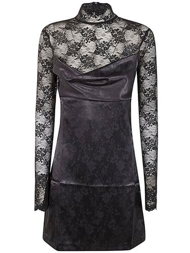 Jacquard Floral Mini Dress - Versace Jeans Couture - Modalova