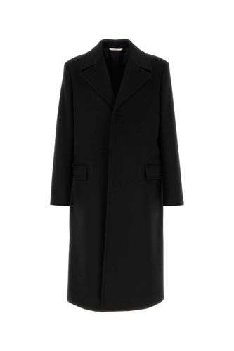 Black Wool Blend Coat - Valentino Garavani - Modalova