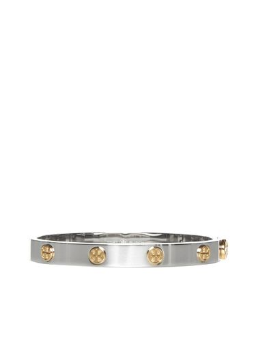 Steel Bracelet With Contrasting Logo - Tory Burch - Modalova