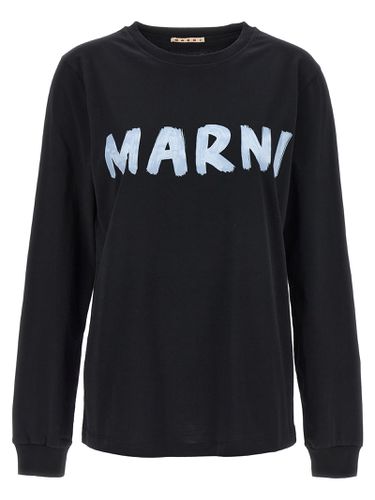 Marni Logo Print T-shirt - Marni - Modalova