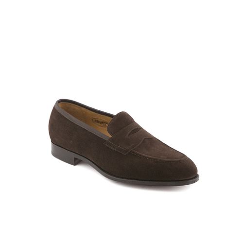 Piccadilly Mocca Suede Penny Loafer - Edward Green - Modalova