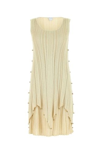 Gold Polyester Blend Dress - Bottega Veneta - Modalova