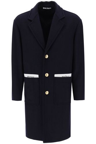 Sartorial Tape Wool Cashmere Coat - Palm Angels - Modalova