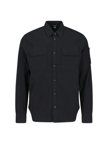 C. P. Company Gabardine Shirt With Logo Badge - C.P. Company - Modalova