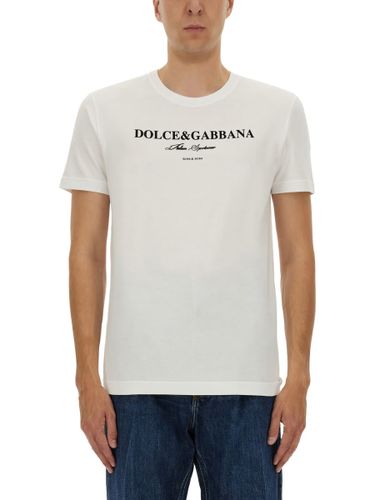 Cotton T-shirt With Print - Dolce & Gabbana - Modalova