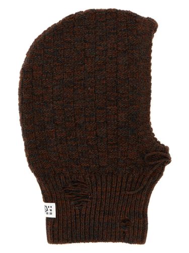 Distressed Wool Balaclava - MM6 Maison Margiela - Modalova