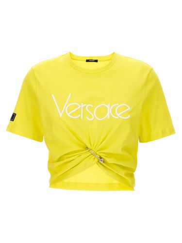 Versace Logo Crop T-shirt - Versace - Modalova