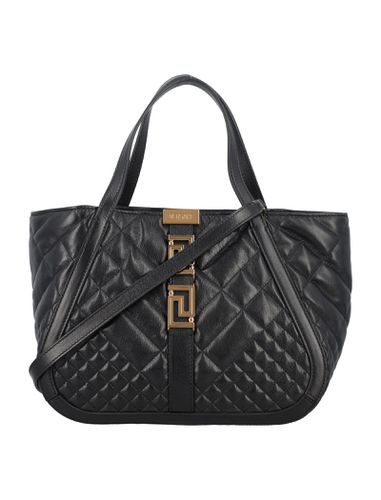 Versace Small Tote Quilted Leather - Versace - Modalova