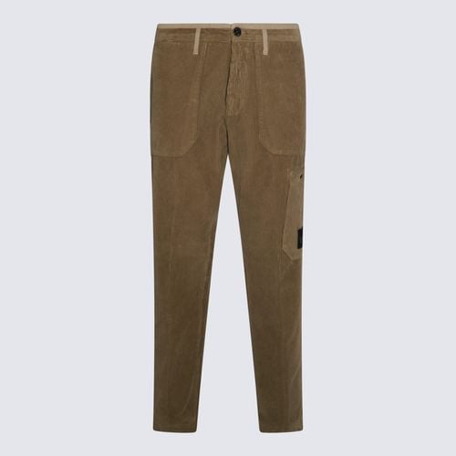 Stone Island Beige Cotton Pants - Stone Island - Modalova