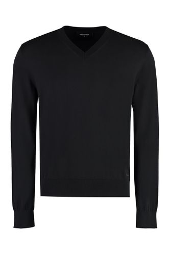 Dsquared2 Cotton V-neck Sweater - Dsquared2 - Modalova