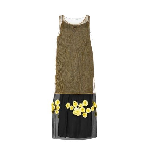 D Flowers Lurex Knitted Dress - Prada - Modalova
