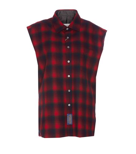 Pendleton Check Wool Sleeveless Shirt - Maison Margiela - Modalova