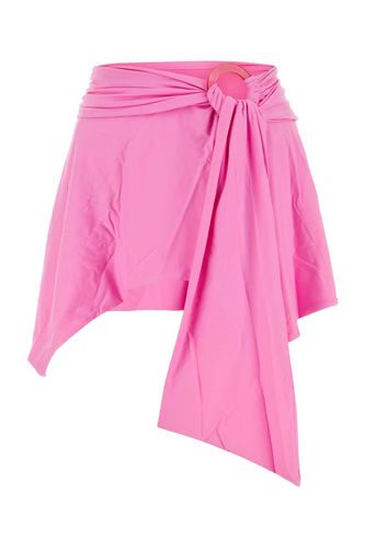 Pink Stretch Nylon Mini Skirt - The Attico - Modalova