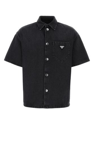 Prada Black Denim Shirt - Prada - Modalova