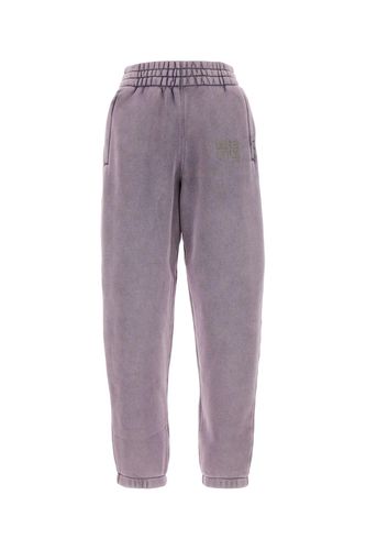 Lilac Cotton Blend Joggers - Alexander Wang - Modalova