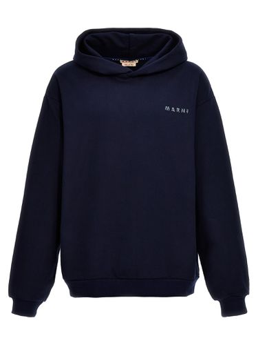 Marni Logo Print Hoodie - Marni - Modalova