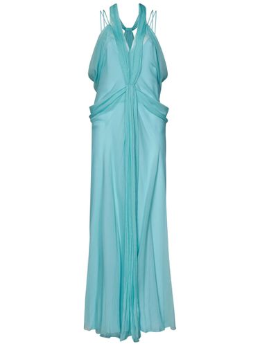 Dress In Organic Silk Chiffon - Alberta Ferretti - Modalova