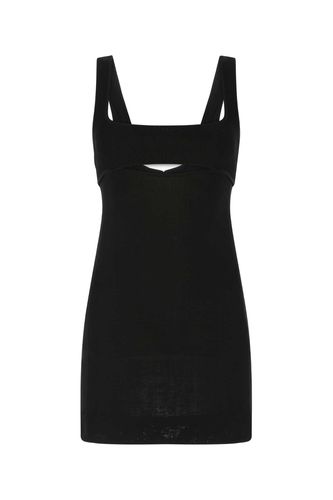 Black Viscose Blend Mini Dress - Saint Laurent - Modalova