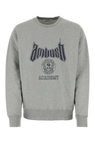 Grey Cotton Blend Oversize Sweatshirt - AMBUSH - Modalova