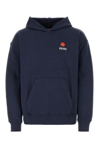 Navy Stretch Cotton Oversize Sweatshirt - Kenzo - Modalova