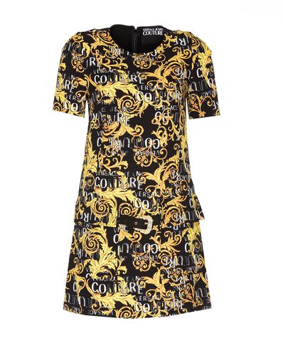 Baroque Logo Dress - Versace Jeans Couture - Modalova