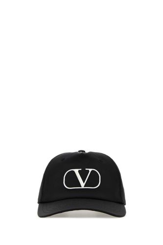 Black Polyester Blend Baseball Cap - Valentino Garavani - Modalova