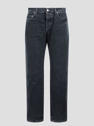 Dark Black Denim Slim Fit Jeans - Saint Laurent - Modalova