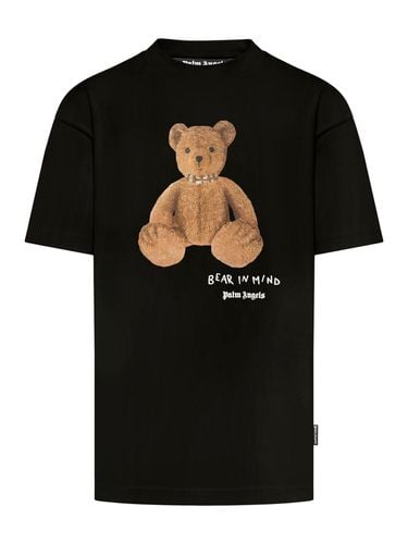 Bear In Mind Bear Printed Crewneck T-shirt - Palm Angels - Modalova