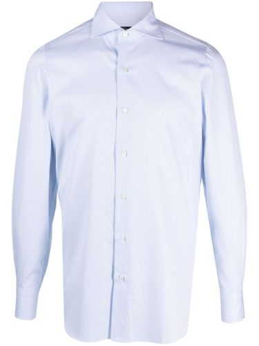 Finamore Light Blue Cotton Shirt - Finamore - Modalova