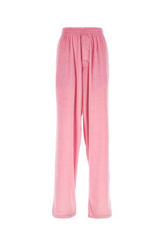 Pink Stretch Velvet Baggy Pant - Balenciaga - Modalova