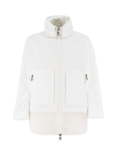 Windbreaker Jacket With Sangallo Lace - Ermanno Scervino - Modalova