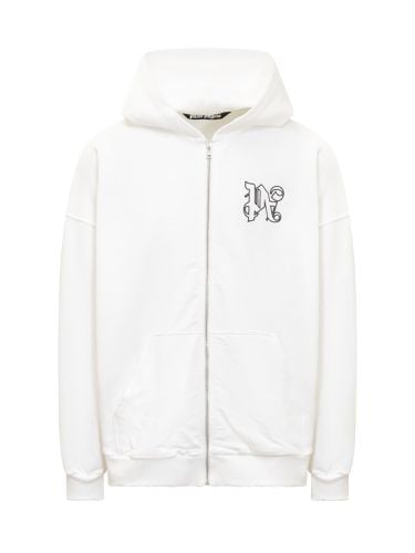 Palm Angels Full Zip Hoodie - Palm Angels - Modalova