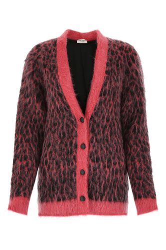 Leopard Knitted Cardigan - Saint Laurent - Modalova