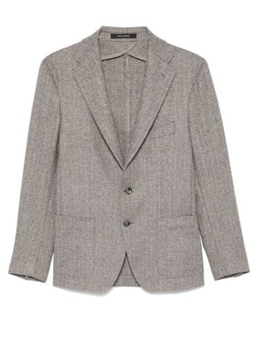 Herringbone-pattern Blazer - Tagliatore - Modalova