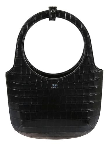 Courrèges Croco Embossed Handbag - Courrèges - Modalova