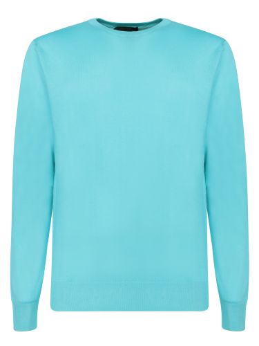 Moorer Turquoise Sea Island Sweater - Moorer - Modalova