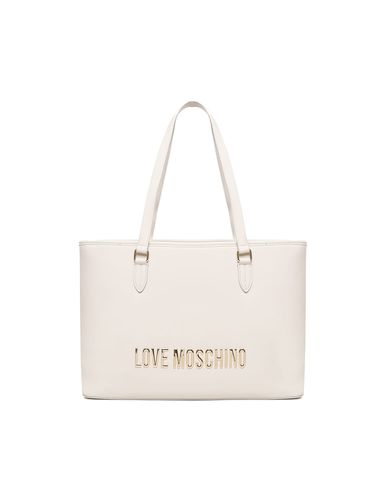 Shopping Bag With Logo - Love Moschino - Modalova