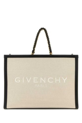 Two-tone Canvas And Leather Medium G-tote Handbag - Givenchy - Modalova