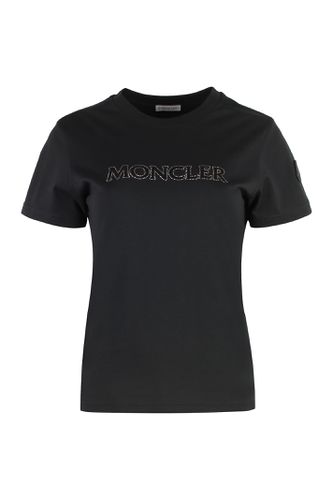 Moncler Logo Cotton T-shirt - Moncler - Modalova