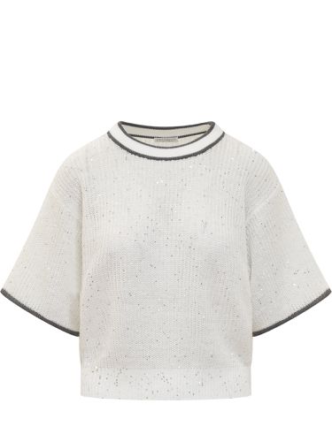 Dazzling & Sparkling Linen Sweater - Brunello Cucinelli - Modalova