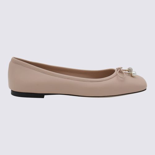 Jimmy Choo Beige Leather Flats - Jimmy Choo - Modalova