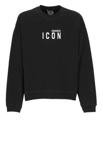 Cotton Crew-neck Sweatshirt With Logo - Dsquared2 - Modalova