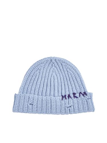 Marni Light Blue Wool Beanie - Marni - Modalova